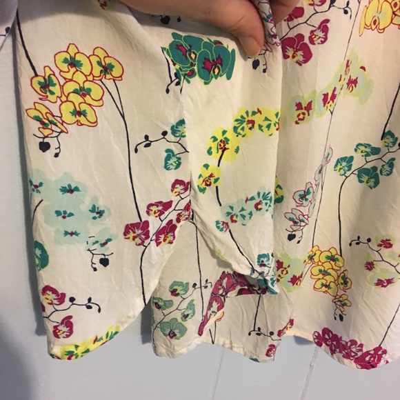 Talbots Floral Peasant Top - Picture 5 of 8